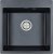 Мойка кухонная Paulmark Praktisch PM105152-BLM 51х52см, черный металлик 
