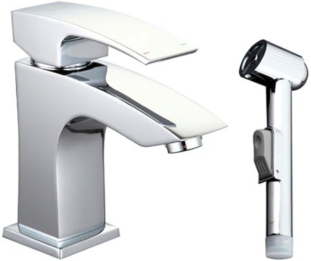 Смеситель для раковины Gappo G07 G1207 с гигиеническим душем Хром 