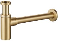 Сифон для раковины Raglo R600.20.03, золотой сатин