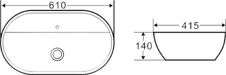 Раковина Boheme Armadi Art Vallessi 61 871 Черная 