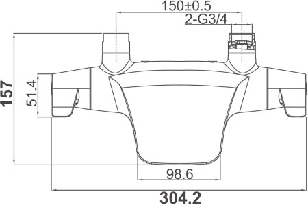 Термостат D&K Bayern Potsdam DA2143201 для душа 