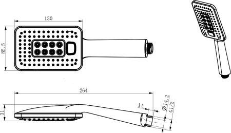 Термостат D&K Bayern Potsdam DA2143201 для душа 