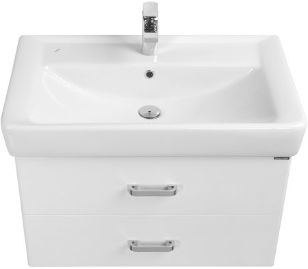 Тумба под раковину Aquaton Америна 76 1A137701AM010 подвесная Белая глянцевая 