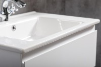 Тумба с раковиной Capolda 65 белая + ручка белая