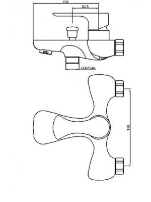 Смеситель для ванны HOFFNUNG HFG-7771 
