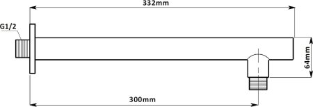 Душевая система Aquanet Static 1.12 257155 Хром 