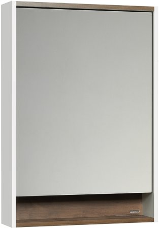 Зеркальный шкаф Aquaton Капри 60 1A230302KPDB0 с подсветкой Таксония темная 