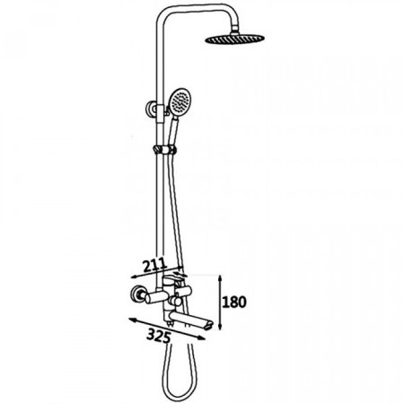 Душевая система ViEiR V313562 Сатин 