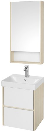 Тумба под раковину Aquaton Сканди 45 1A251601SDB20 подвесная Белый Дуб верона 