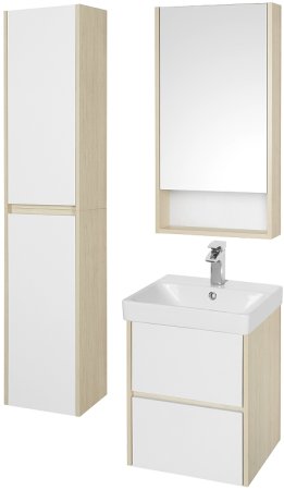 Тумба под раковину Aquaton Сканди 45 1A251601SDB20 подвесная Белый Дуб верона 