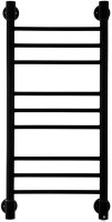 Полотенцесушитель электрический Energy Ergo2 P 850x400, форма лесенка прямая, цвет черный матовый, скрытое/наружное подключение, 850мм x 434мм