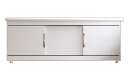 Фронтальная панель для ванны раздвижная Aquanet Vita 170 белый 
