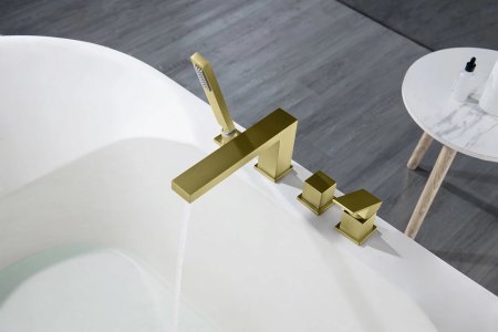 Смеситель Timo Selene 2130/17Y на борт ванны, золото матовое 