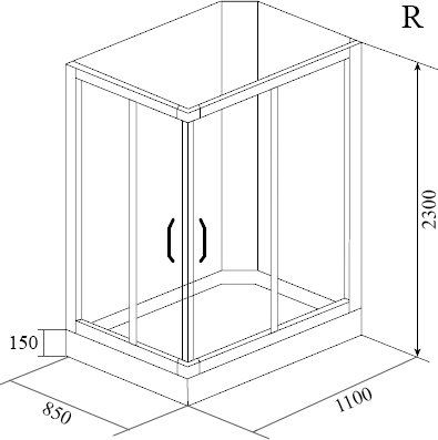 Душевая кабина Timo Lux TL-1504 R 