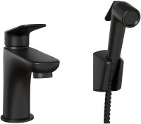 Смеситель для раковины Paini Laguna LAYO205/574 с гигиеническим душем Черный матовый Смеситель для раковины Paini Laguna LAYO205/574 с гигиеническим душем Черный матовый