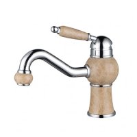 Смеситель для раковины Kaiser Stone 61211 Хром Мрамор Смеситель для раковины Kaiser Stone 61211 Хром Мрамор