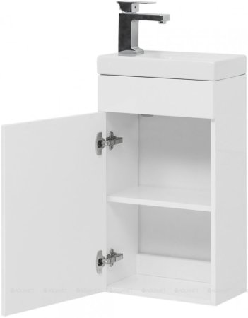 Тумба с раковиной Aquanet Нота 40 L (Moduo) белый 