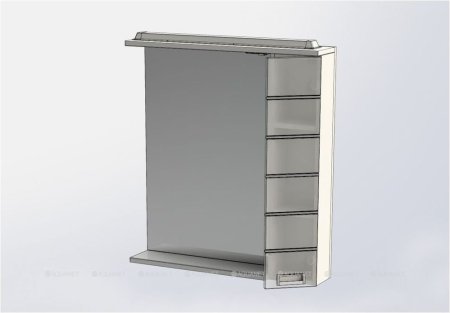 Зеркало-шкаф Aquanet Доминика 80 LED белый 