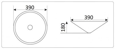 Раковина CeramaLux NYJ848-1 врезная 