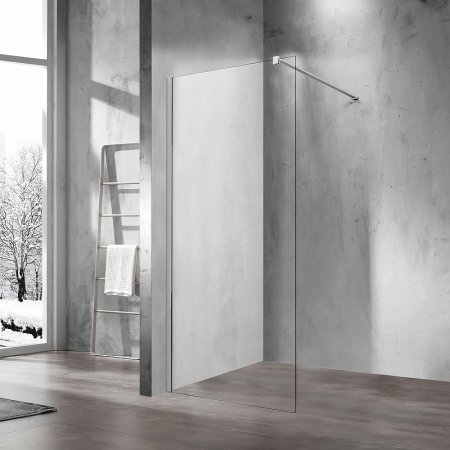 Душевая перегородка Vincea Walk-In 110 VSW-1H110CL профиль Хром стекло прозрачное 