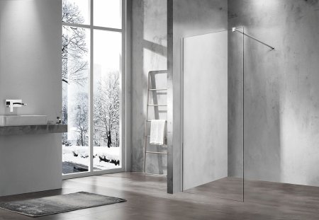 Душевая перегородка Vincea Walk-In 110 VSW-1H110CL профиль Хром стекло прозрачное 