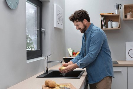 Смеситель Hansgrohe Focus M42 71807000 для кухонной мойки, хром 