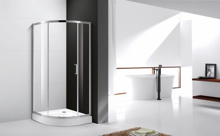 Душевой уголок Cezares Molveno R 1 100 C Cr IV стекло прозрачное 