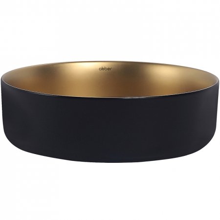 Раковина-чаша Abber Bequem 40 AC2109BG Золото матовое Черная 