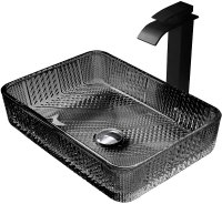 Раковина-чаша Abber Glas 46 AK2312B Черная