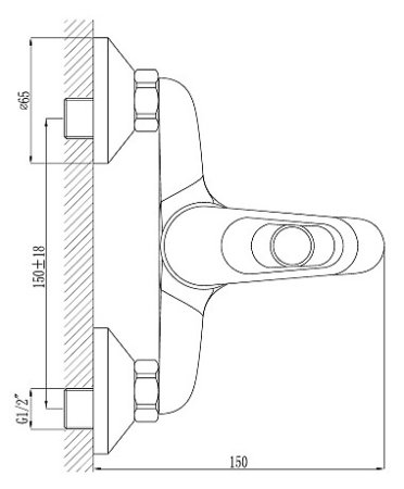 Смеситель Rossinka B B35-31 для ванны и душа 