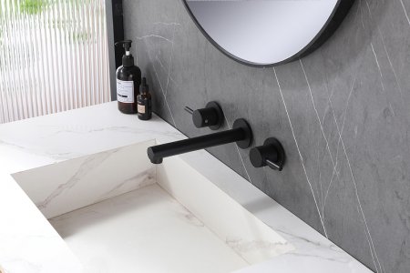 Смеситель для раковины Abber Emotion AF88121B Черный матовый 