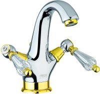 Смеситель для раковины Fiore GIOIELLI (SWAROVSKI®) 08CO0623, хром/золото