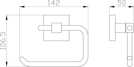 Держатель для туалетной бумаги без крышки WONZON & WOGHAND, Темное золото (WW-8916-DG) 