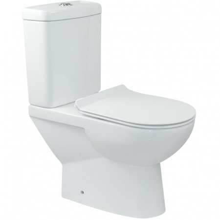 Унитаз компакт BelBagno Ricco BB275CPR без бачка и сиденья 