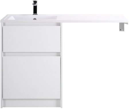 Тумба с раковиной BelBagno KRAFT-LVD-580/1200-2C-PIA-BO Bianco Opaco 