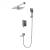 Душевая система встраиваемая WONZON & WOGHAND, Темный графит (WW-88087068-BGM) 