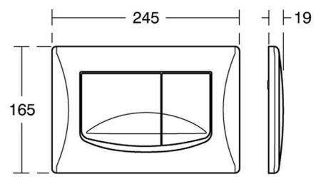 Кнопка смыва Migliore River Dual ML.PLC-27.052 Do 