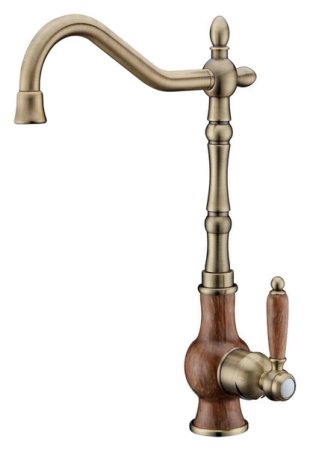 Смеситель Zorg Stone ZR 365 Y beige bronze для кухонной мойки 