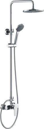 Смеситель с душевой стойкой HAIBA HB2411 хром 