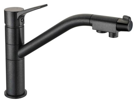 Смеситель для кухонной мойки Zorg Clean Water ZR 401 KF черный металлик 