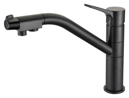 Смеситель для кухонной мойки Zorg Clean Water ZR 401 KF черный металлик 