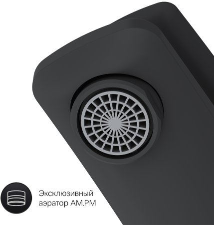 Смеситель для раковины AM.PM Gem F90A02122 Черный 