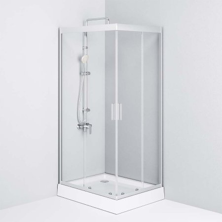 Душевой уголок AM.PM Gem 100х80 W90G-404-100280-MT профиль Хром матовый стекло прозрачное 