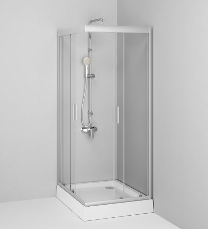 Душевой уголок AM.PM Gem 100х80 W90G-404-100280-MT профиль Хром матовый стекло прозрачное 