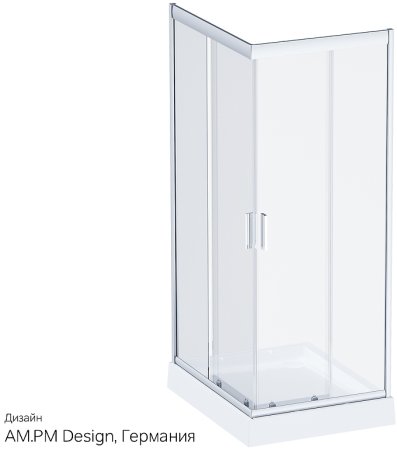 Душевой уголок AM.PM Gem 100х80 W90G-404-100280-MT профиль Хром матовый стекло прозрачное 