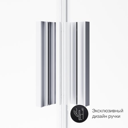 Душевой уголок AM.PM Gem 100х80 W90G-404-100280-MT профиль Хром матовый стекло прозрачное 