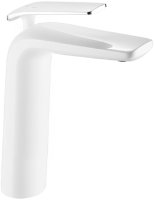 Смеситель для раковины высокий Rose R39F R3911F, белый/хром