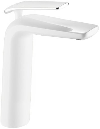 Смеситель для раковины высокий Rose R39F R3911F, белый/хром 