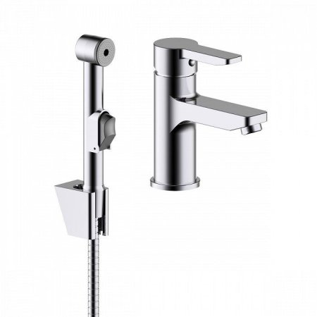 Смеситель для раковины с гигеническим душем IDDIS Sena (SENSB00i08) 