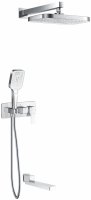 Душевая система встраиваемая Rose R1035, хром